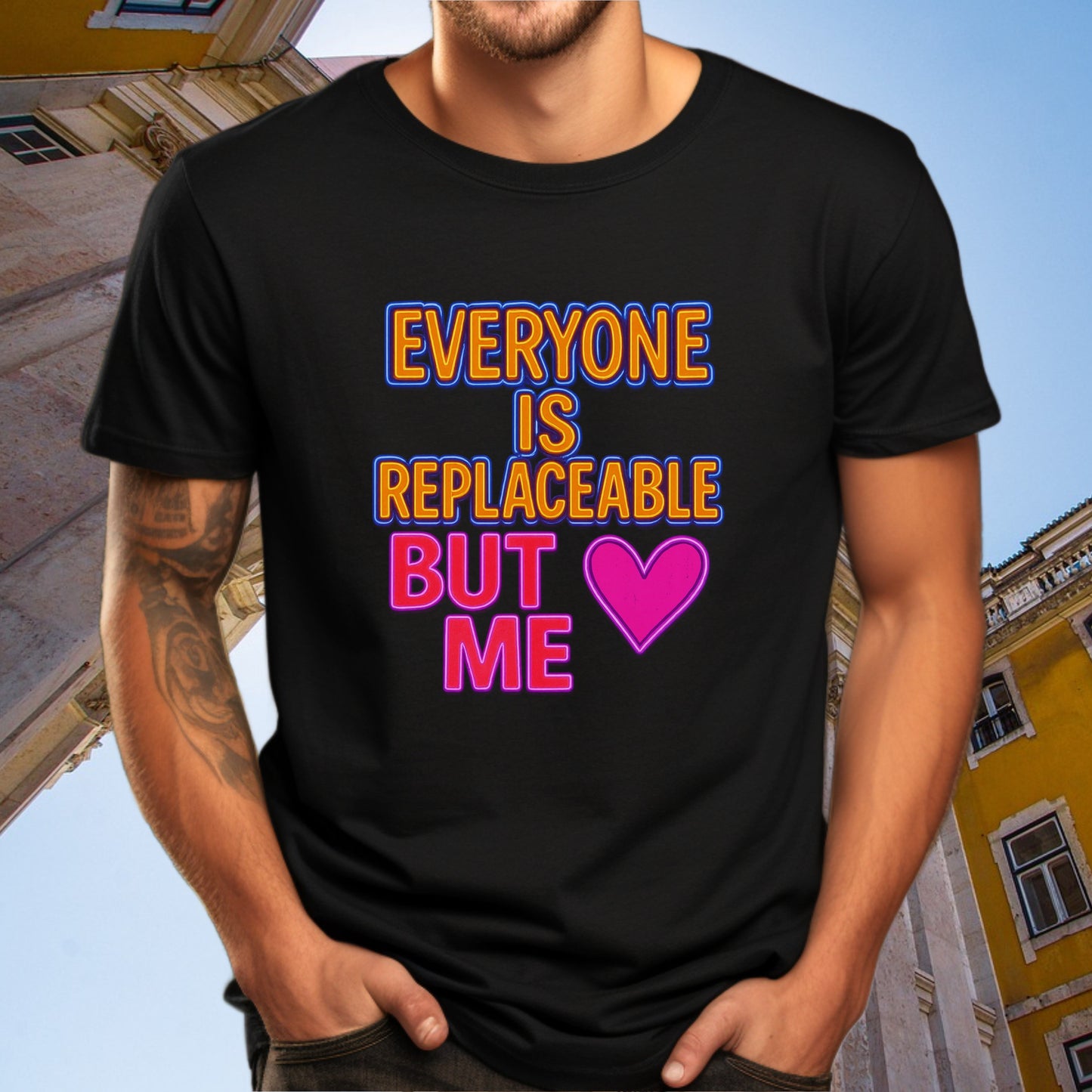 Everyone Is Replaceable But Me Heart T-shirt product