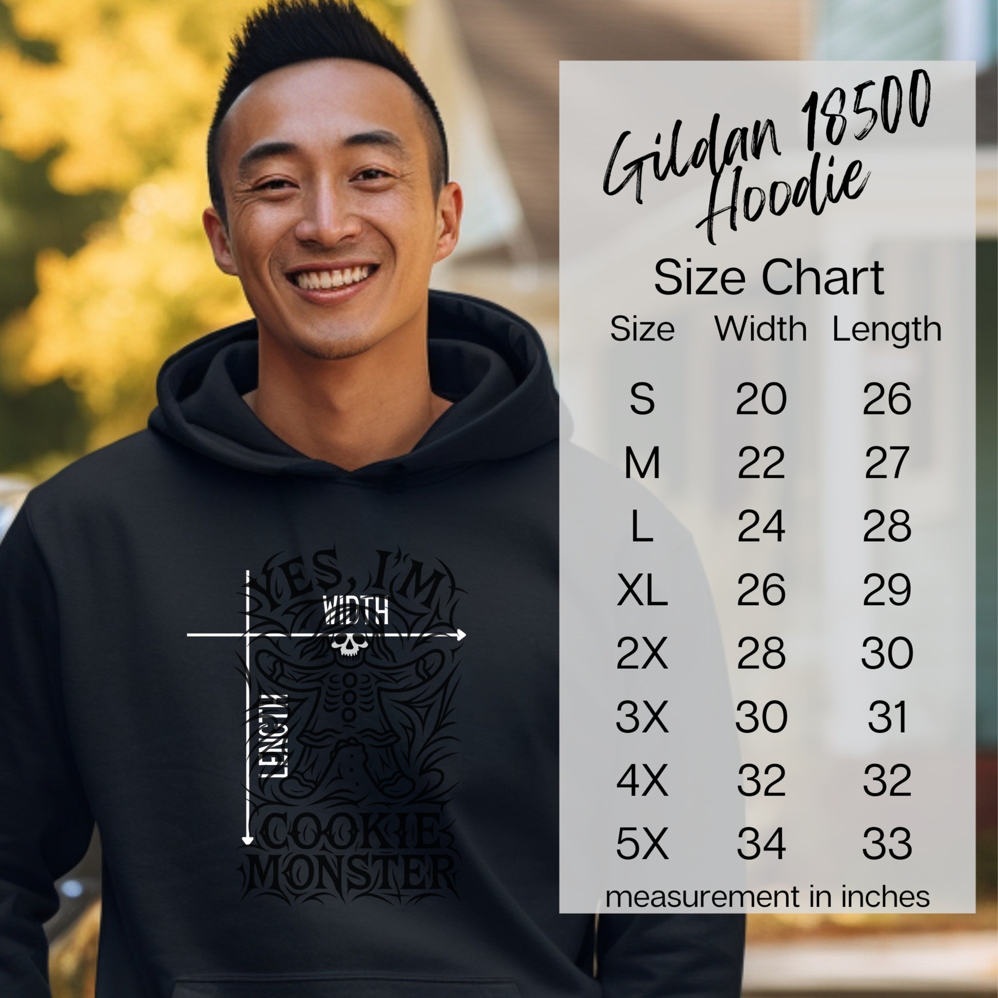 Yes I'm With Cookie Monster Gildan 18500 Hoodie product