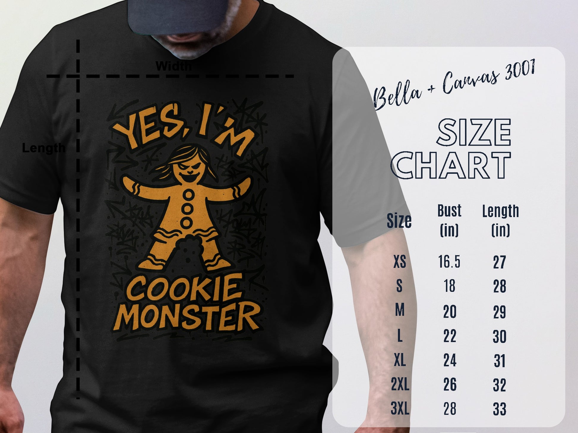 Yes I'm Cookie Monster Design T-shirt product