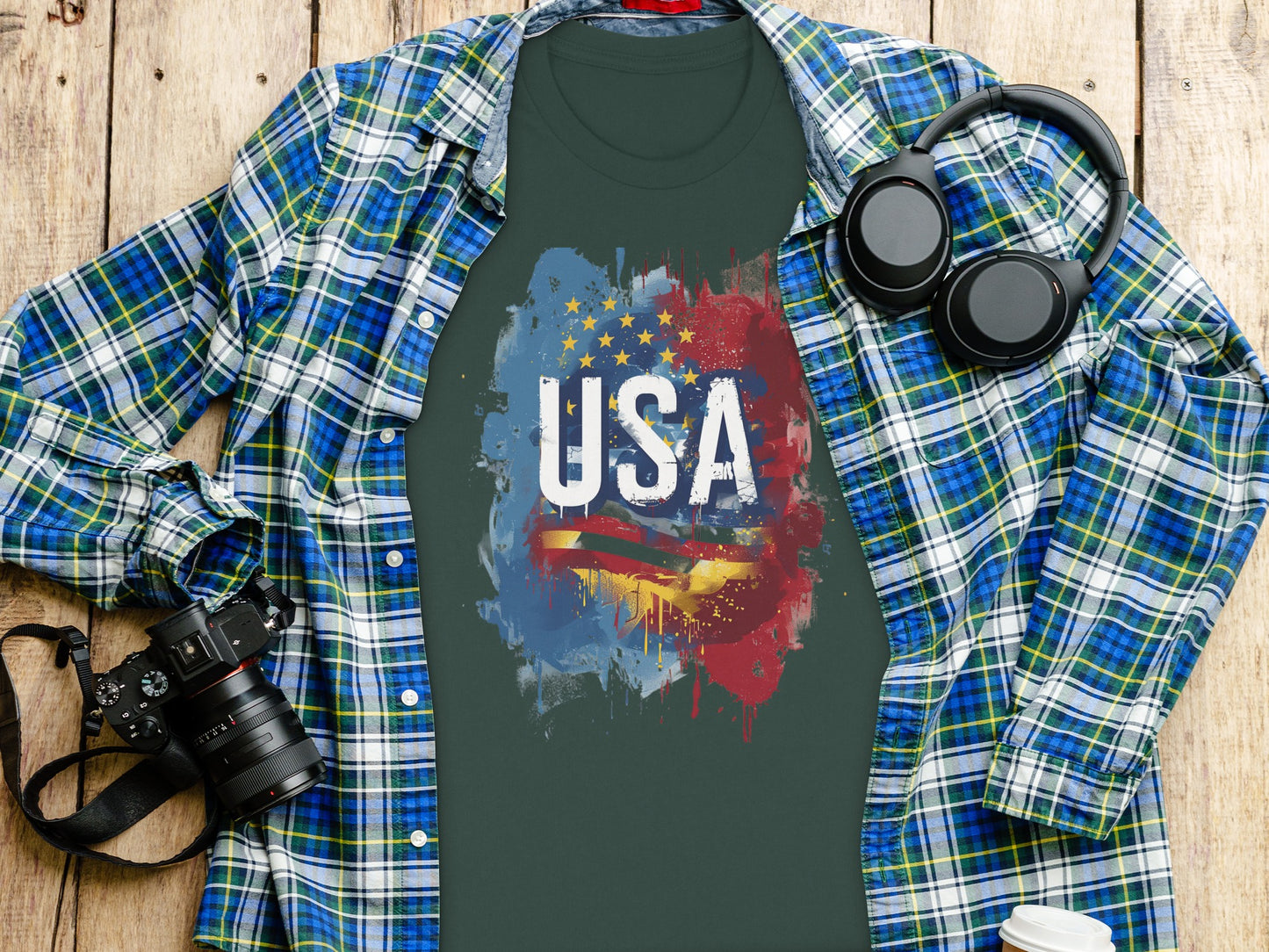 USA Patriotic Graphic Tee American Pride product