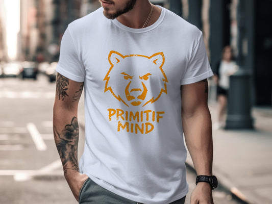 Primitif Mind Bear Face Graphic Casual T-Shirt product type