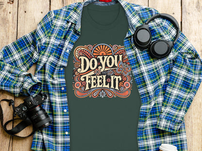 Vibrant Do You Feel It Graphic Tee Shirt product