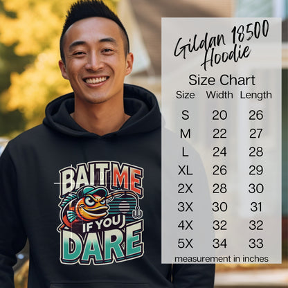 Unique Gildan 18500 Hoodie with Fishing Graphic Hoodie