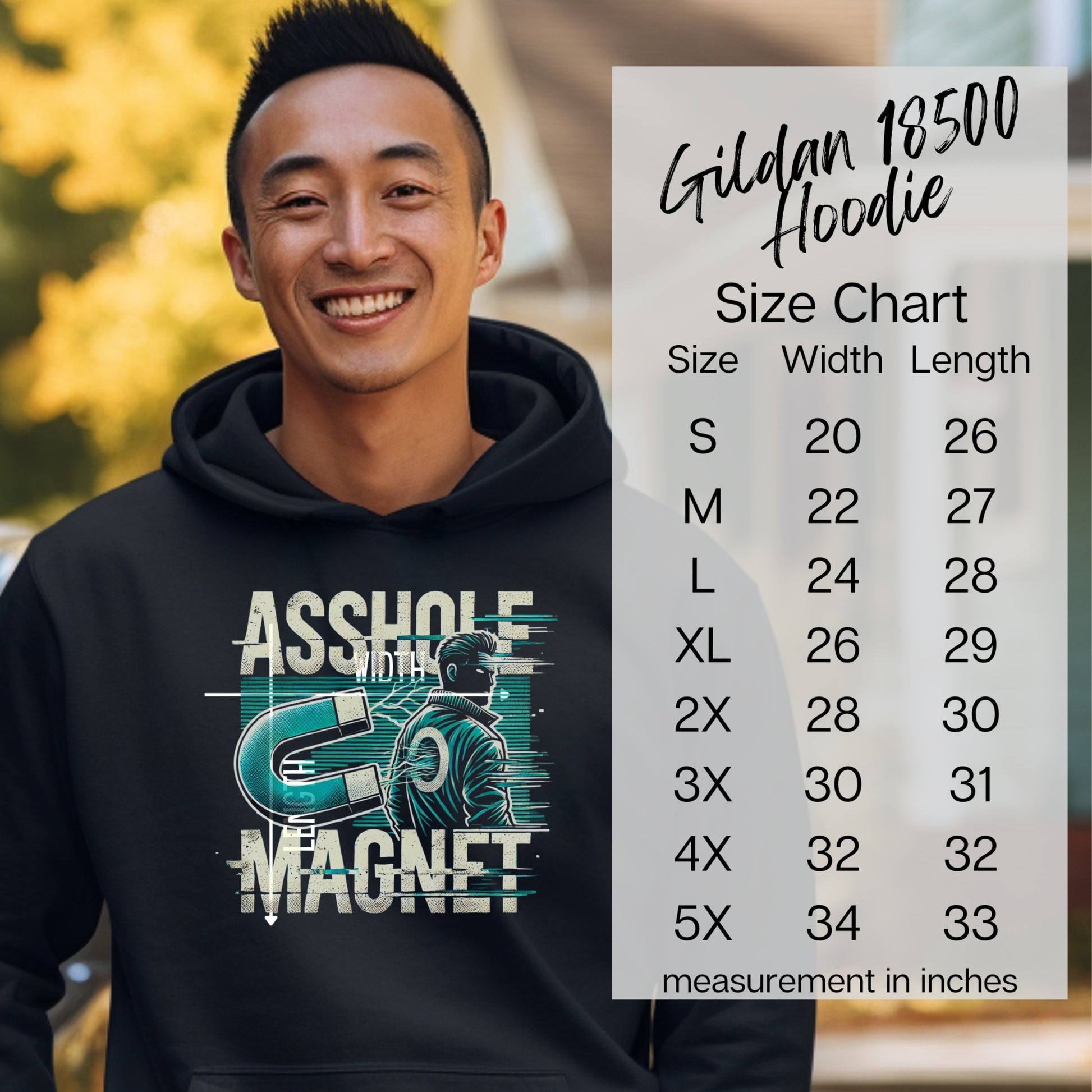 Asshole With Caution Magnet Hoodie product