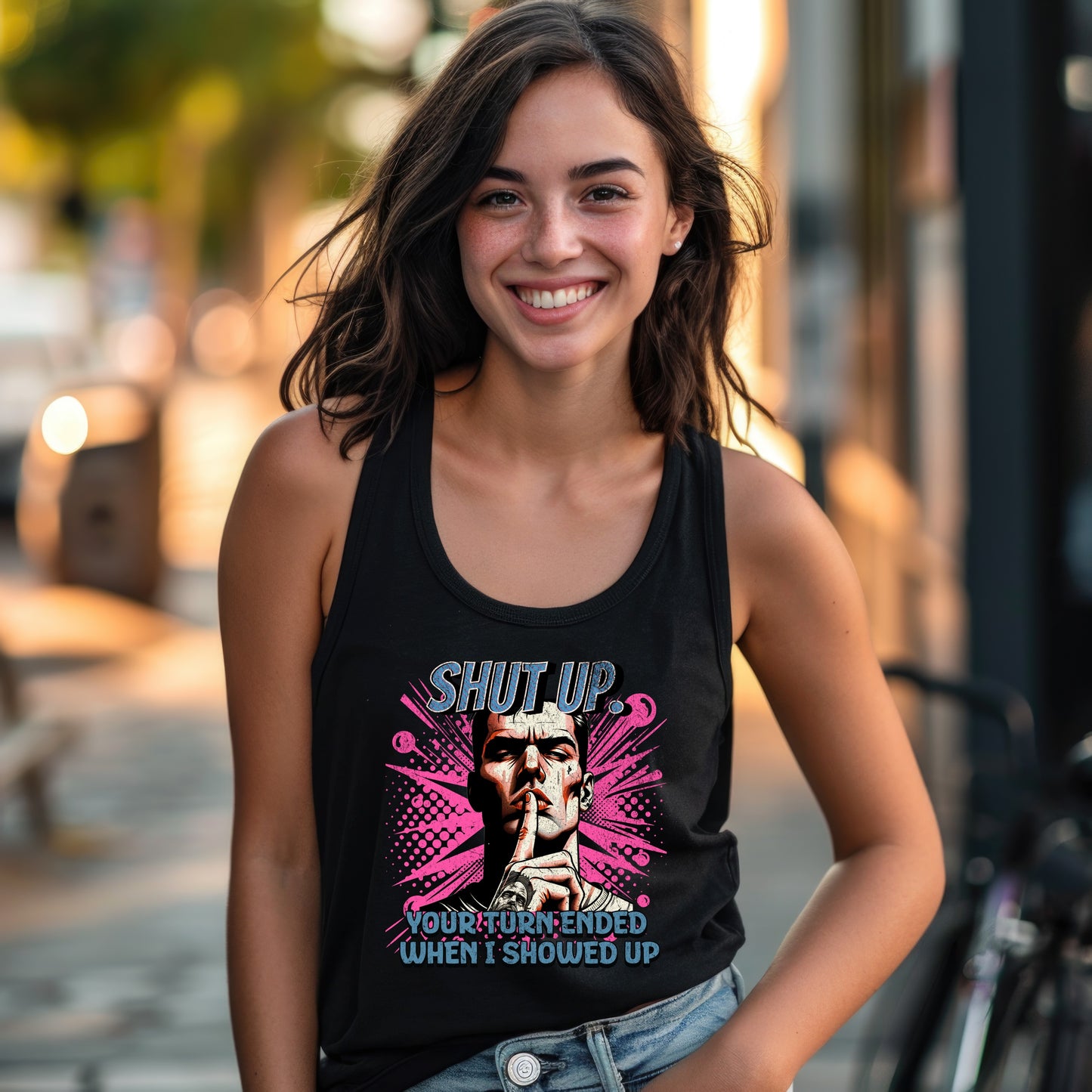 Shut Up Your Turn Ended When I Showed Up tank top product