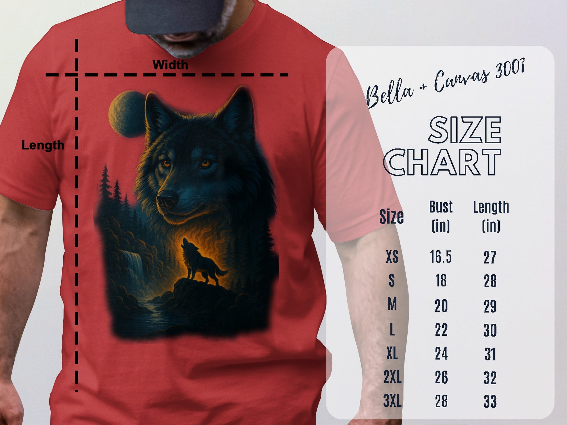 Howling Wolf at Sunset Graphic T-shirt