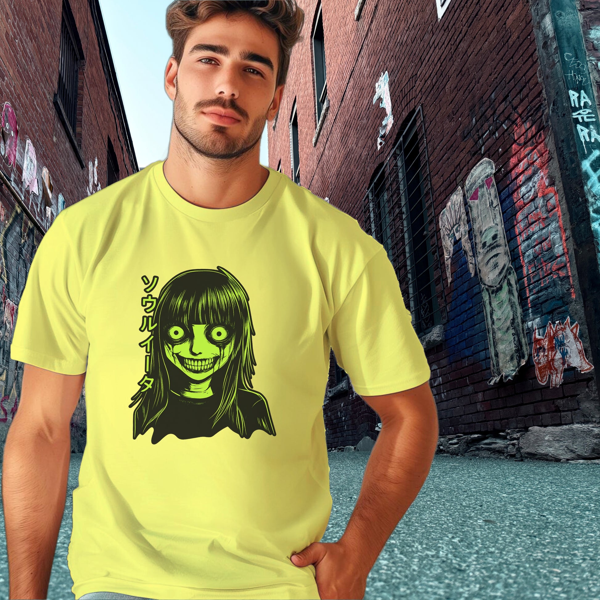 Grinning Anime Character Syura The Soul Leader Shirt