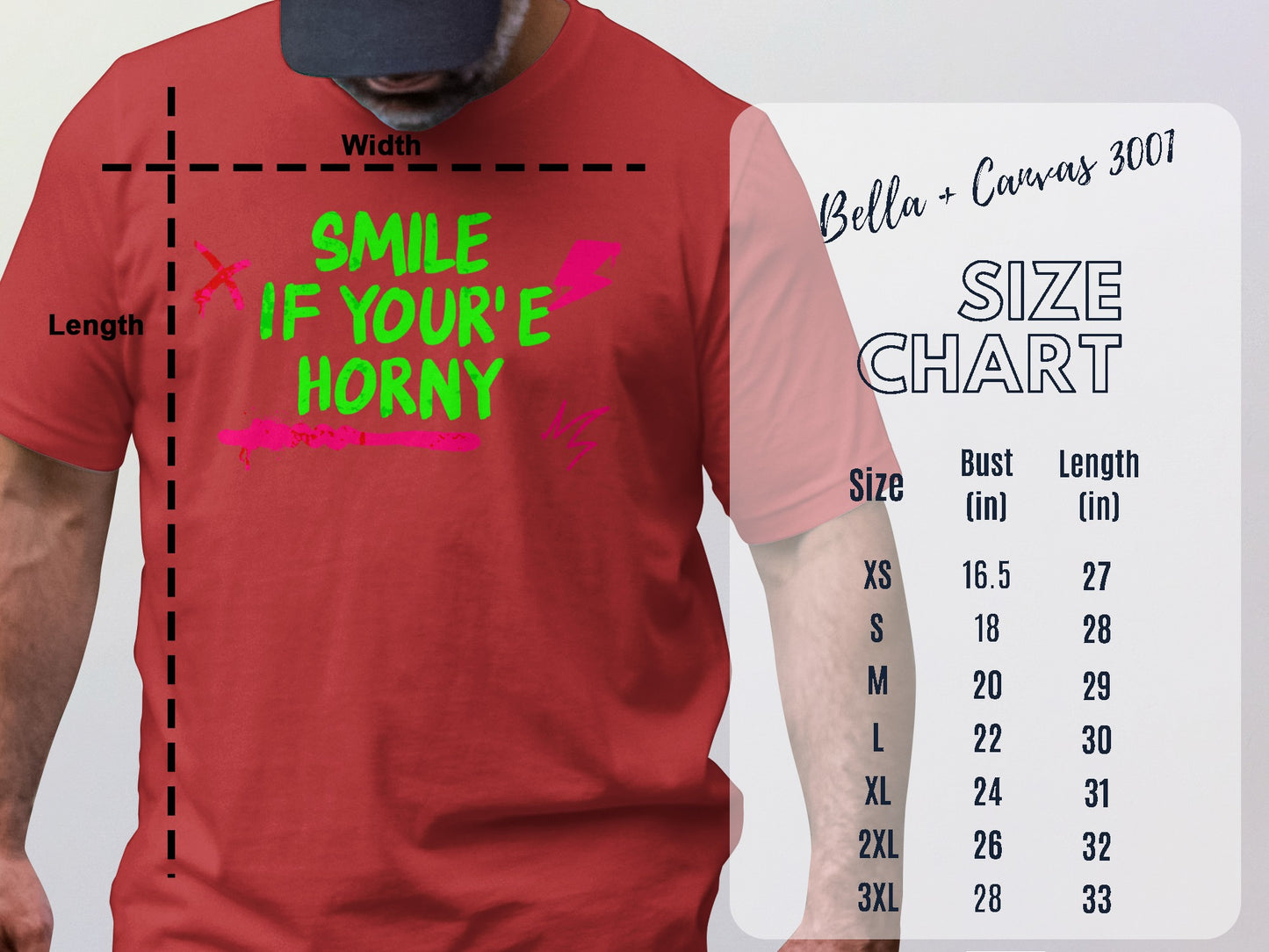 Smile If You're Horny Graphic T-Shirt
