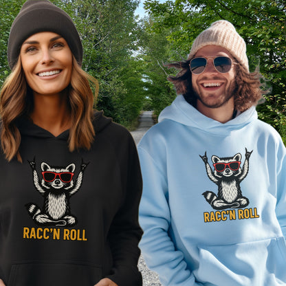 Racc'n Roll Hoodie Fashion Sweatshirt with Cool Design