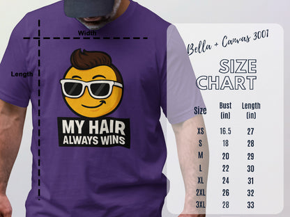 My Hair Always Wins Emoji Graphic TShirt product