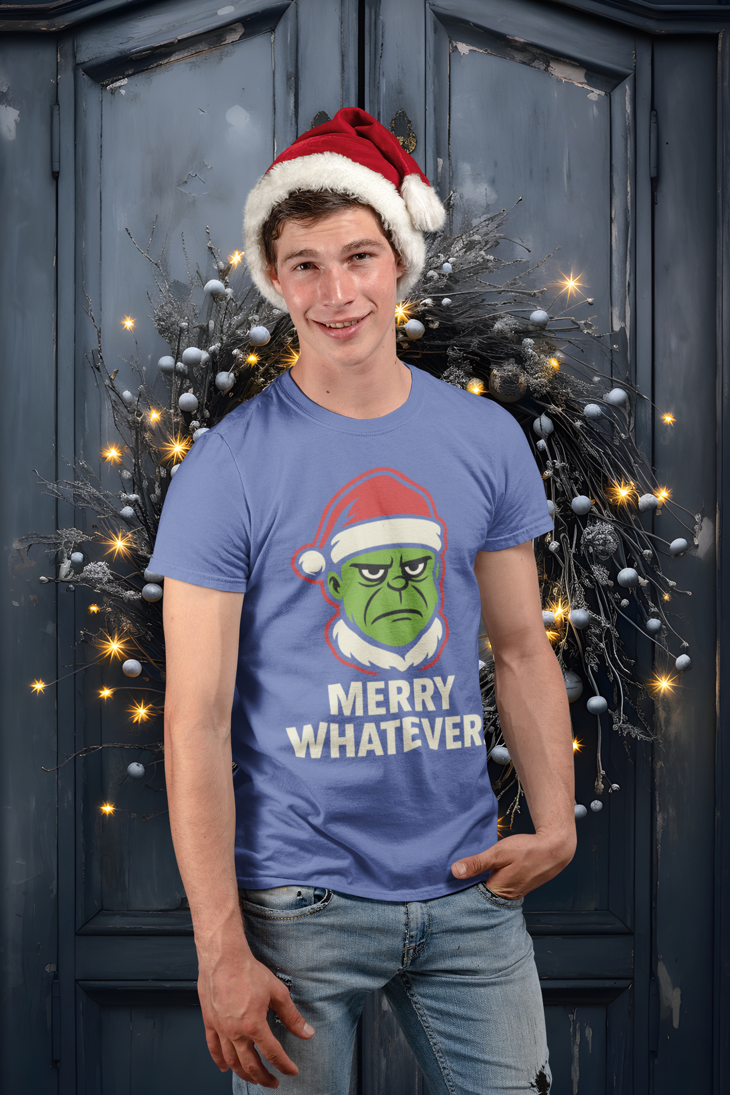 Merry Whatever – Unisex Bold Holiday Streetwear Tee