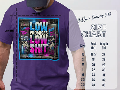 Low Promises Low Shirt Design T-Shirt product