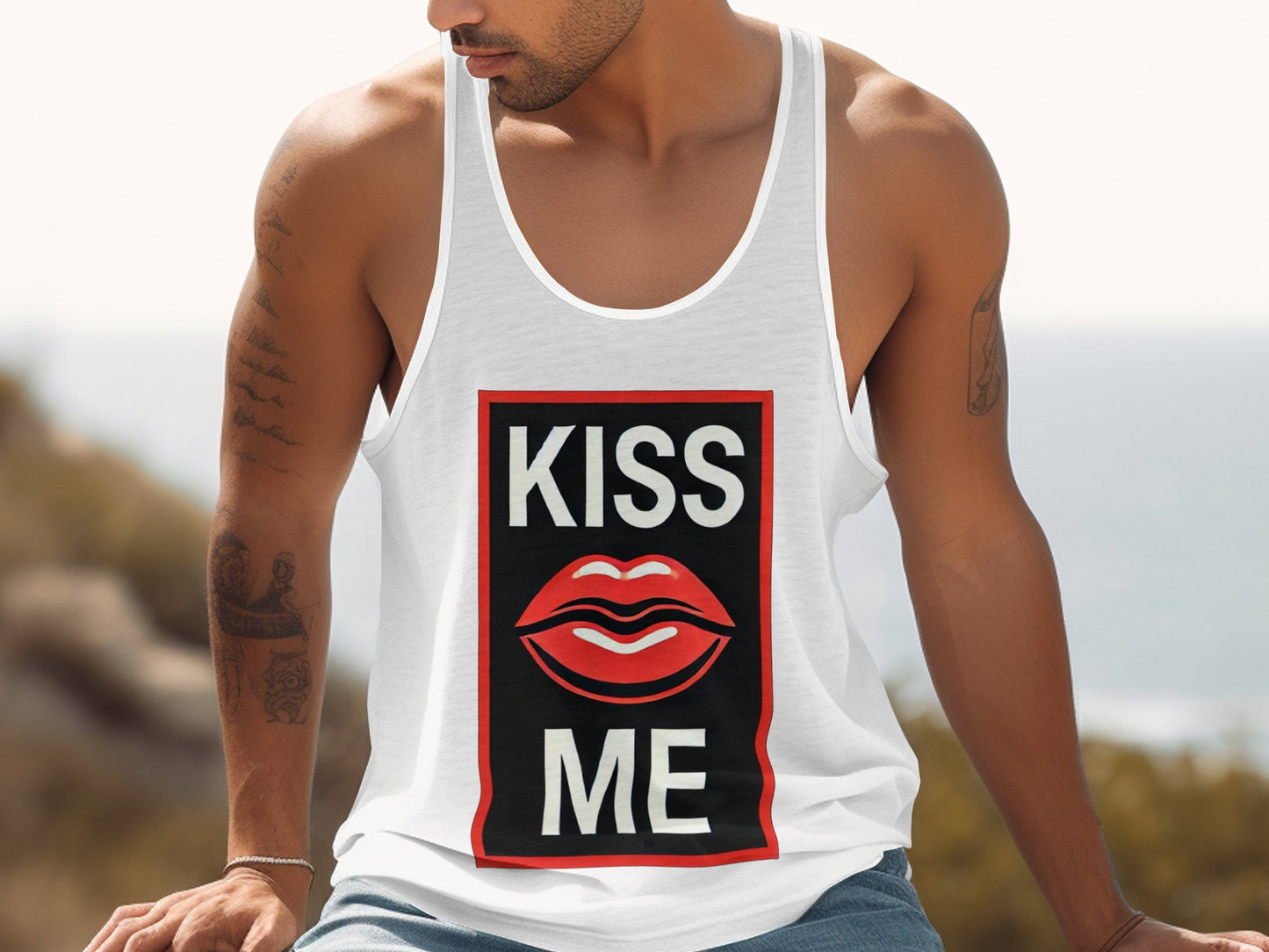 Kiss Me Graphic Tank Top product