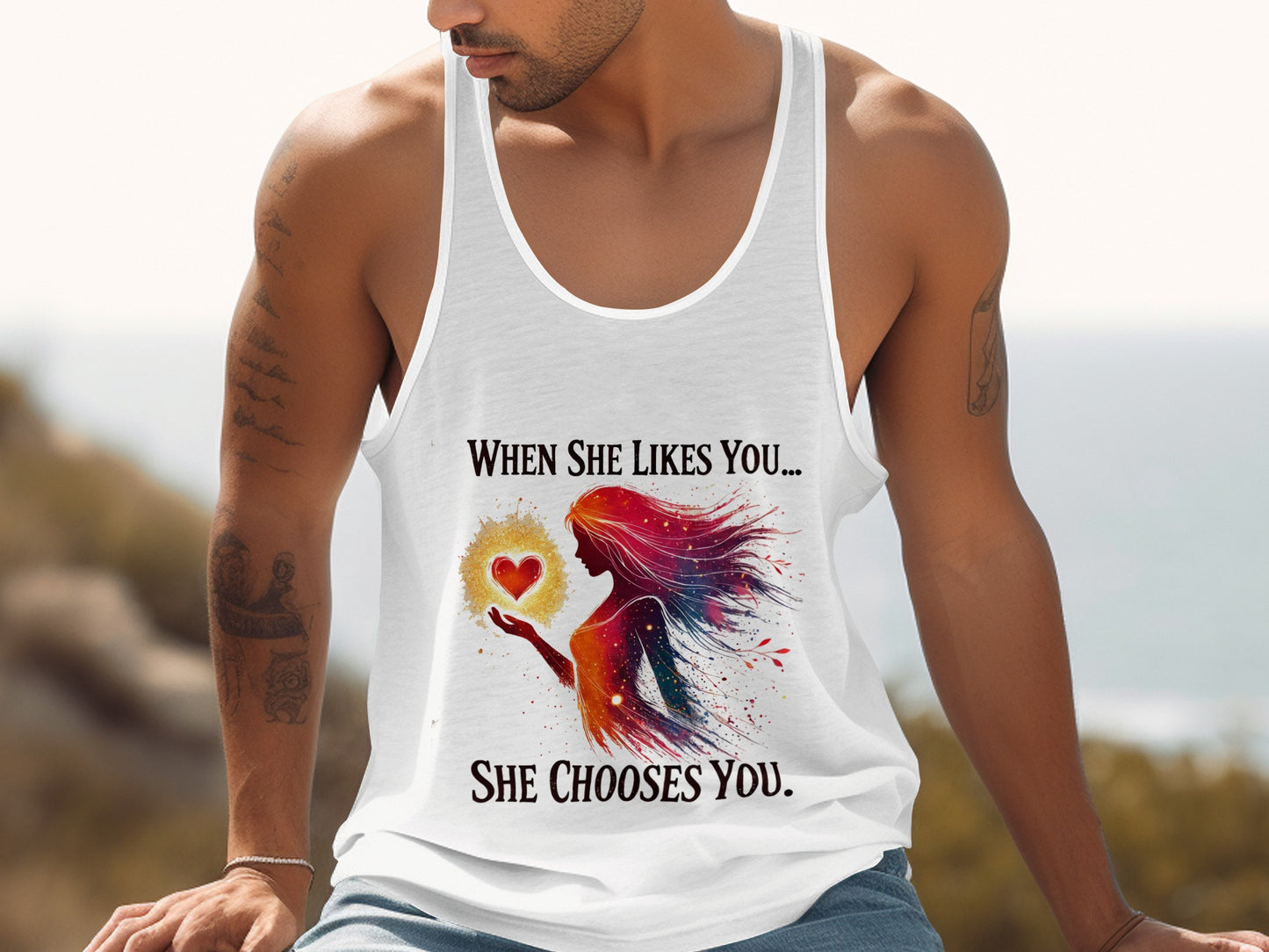 When She Likes You She Chooses You tank top