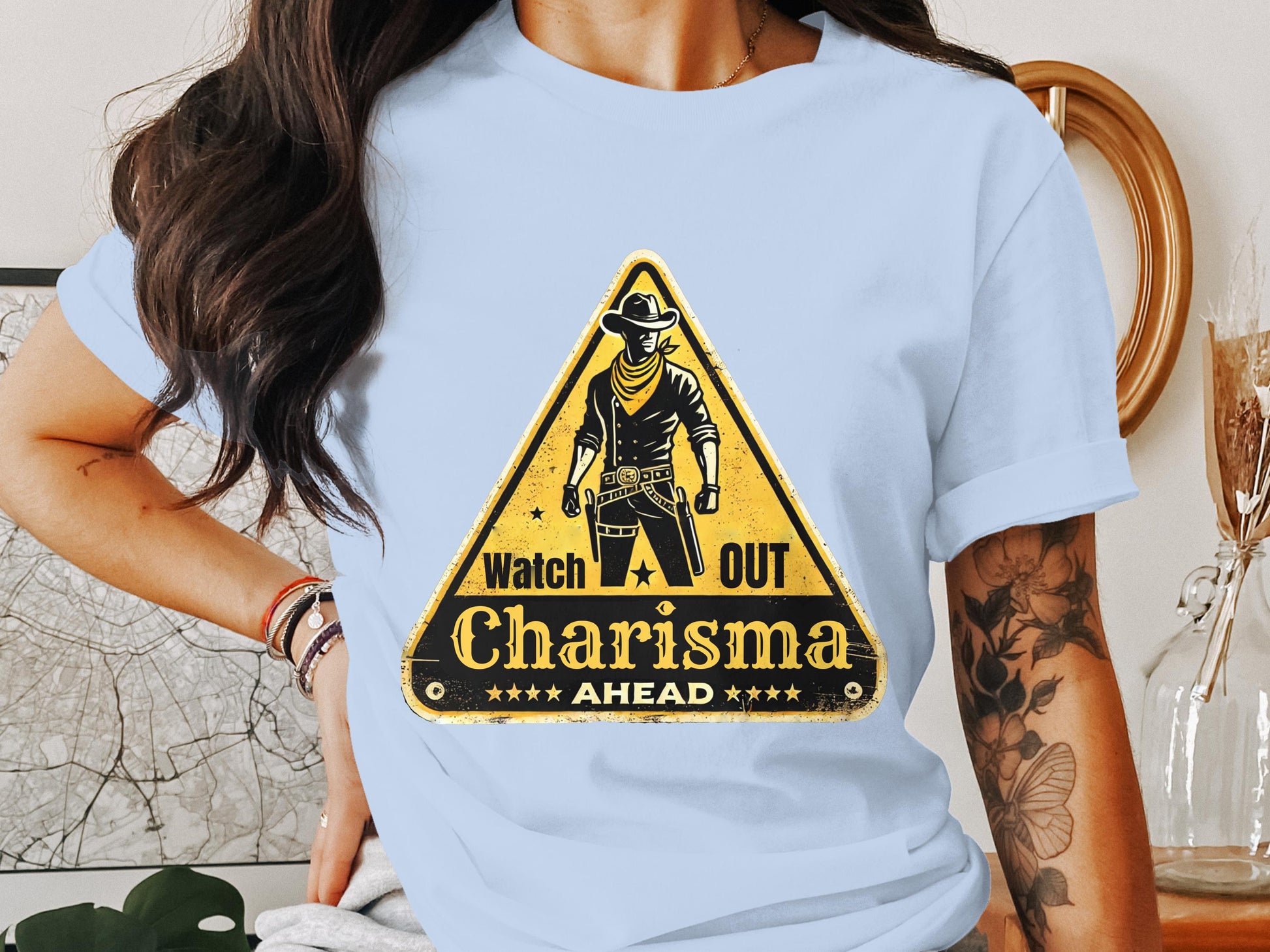 Watch Out Charisma Ahead Cowboy Style T-shirt product