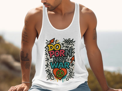 Do Porn Not War Graphic Design Tank Top product type