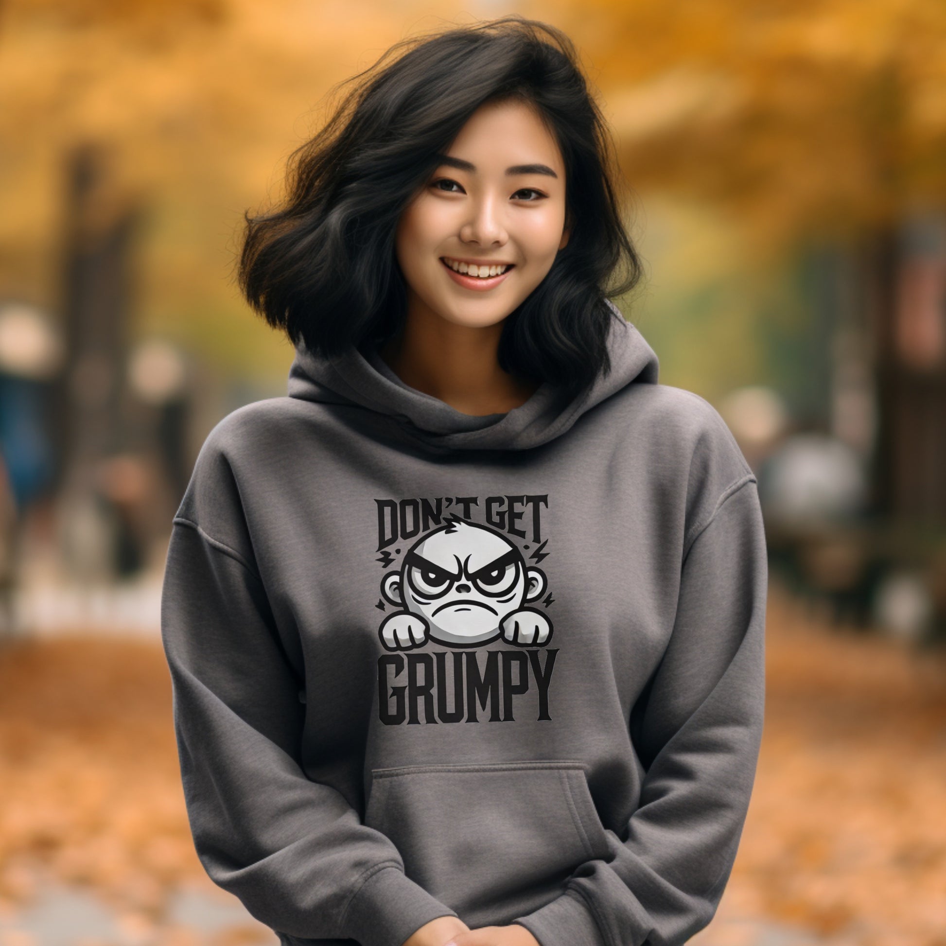 Don't Get Grumpy Angry Face Hoodie product