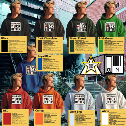 Red Flags Fuck Better Stylish Hoodie Collection