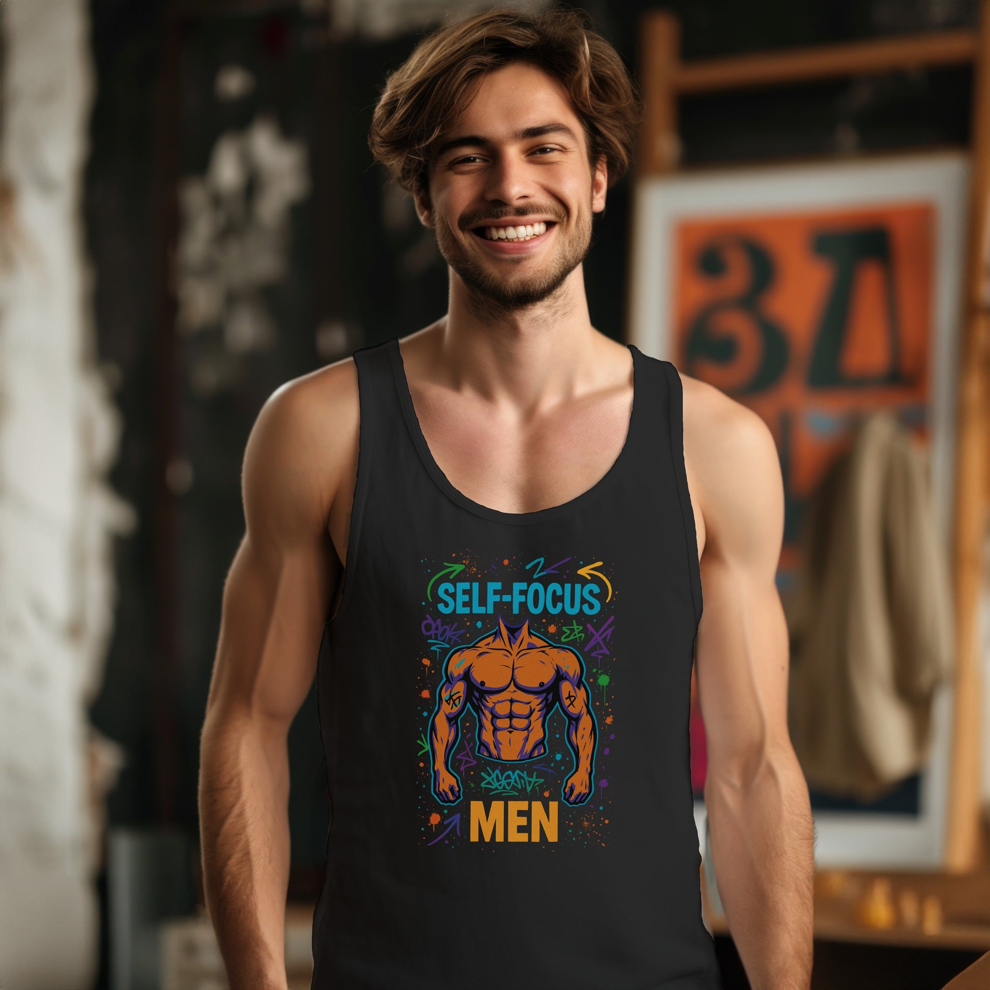 Self-Focus Men Motivational Gym Tank Top product