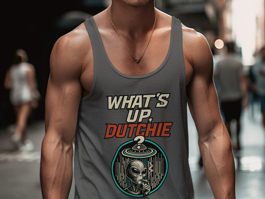What's Up Dutchie Alien Graphic Tank Top product