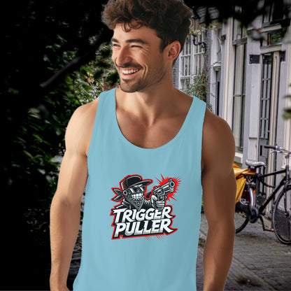 Trigger Puller Graphic Design Tank Top product type