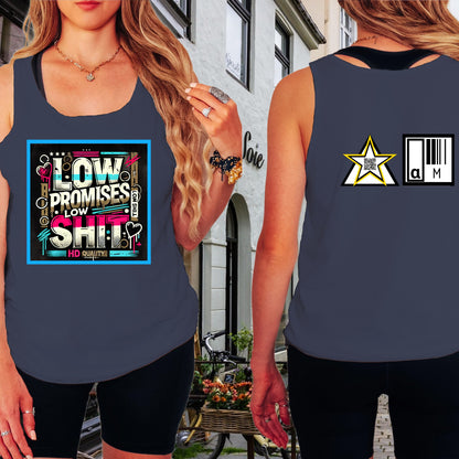 Low Promises Low Shit HD Quality Graphic Tank Top product type