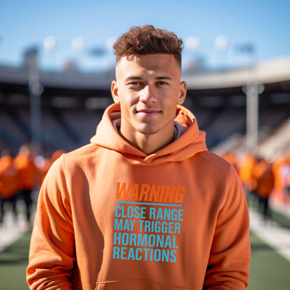 Warning Close Range Hormonal Reactions Hoodie