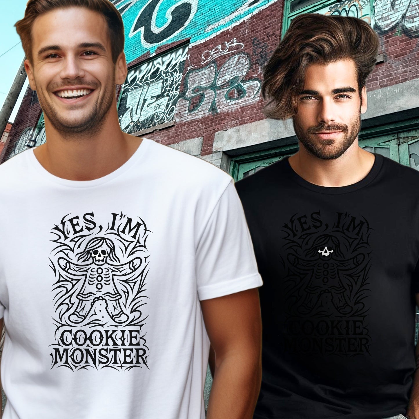 Yes I'm Cookie Monster Graphic Tee Shirt product type