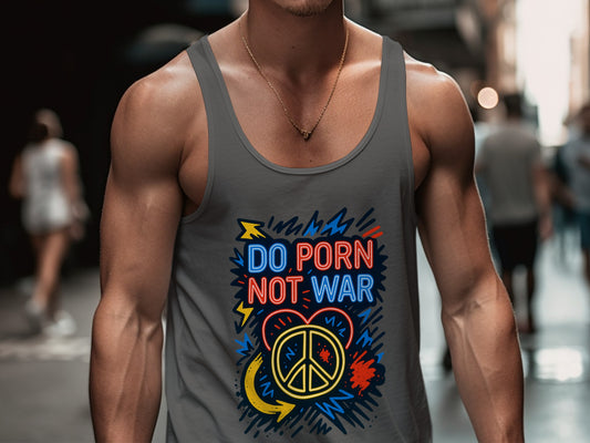 Do Porn Not War Peace Sign Tank Top product