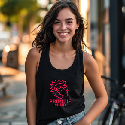 Primitif Mind Logo Black Tank Top Stylish Outfit product type
