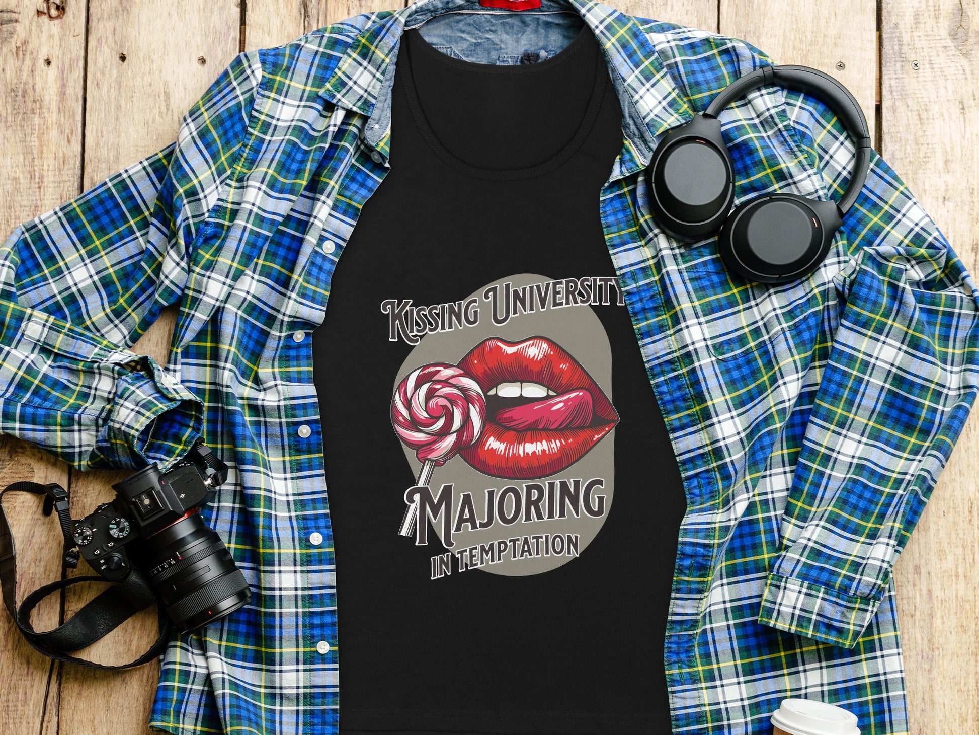 Kissing University Majoring In Temptation T-shirt product type