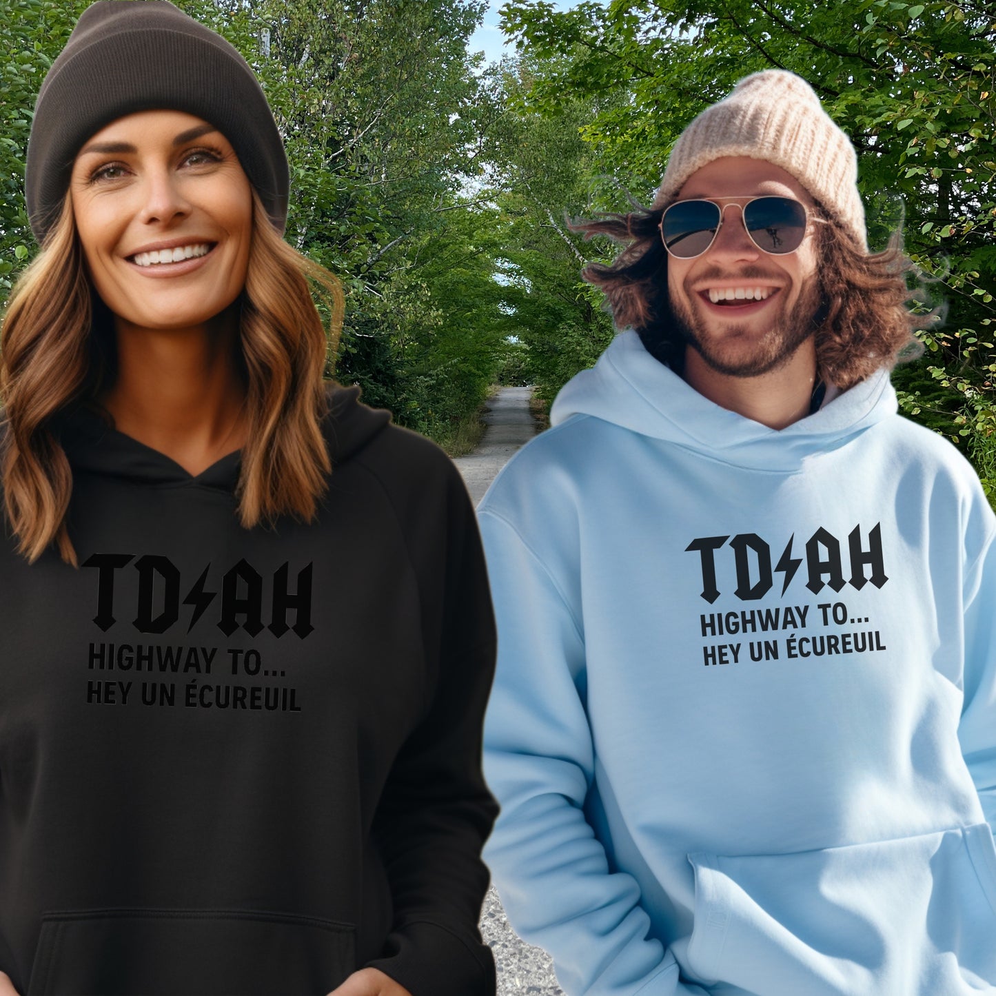 Stylish Hoodie with Unique Slogan Design