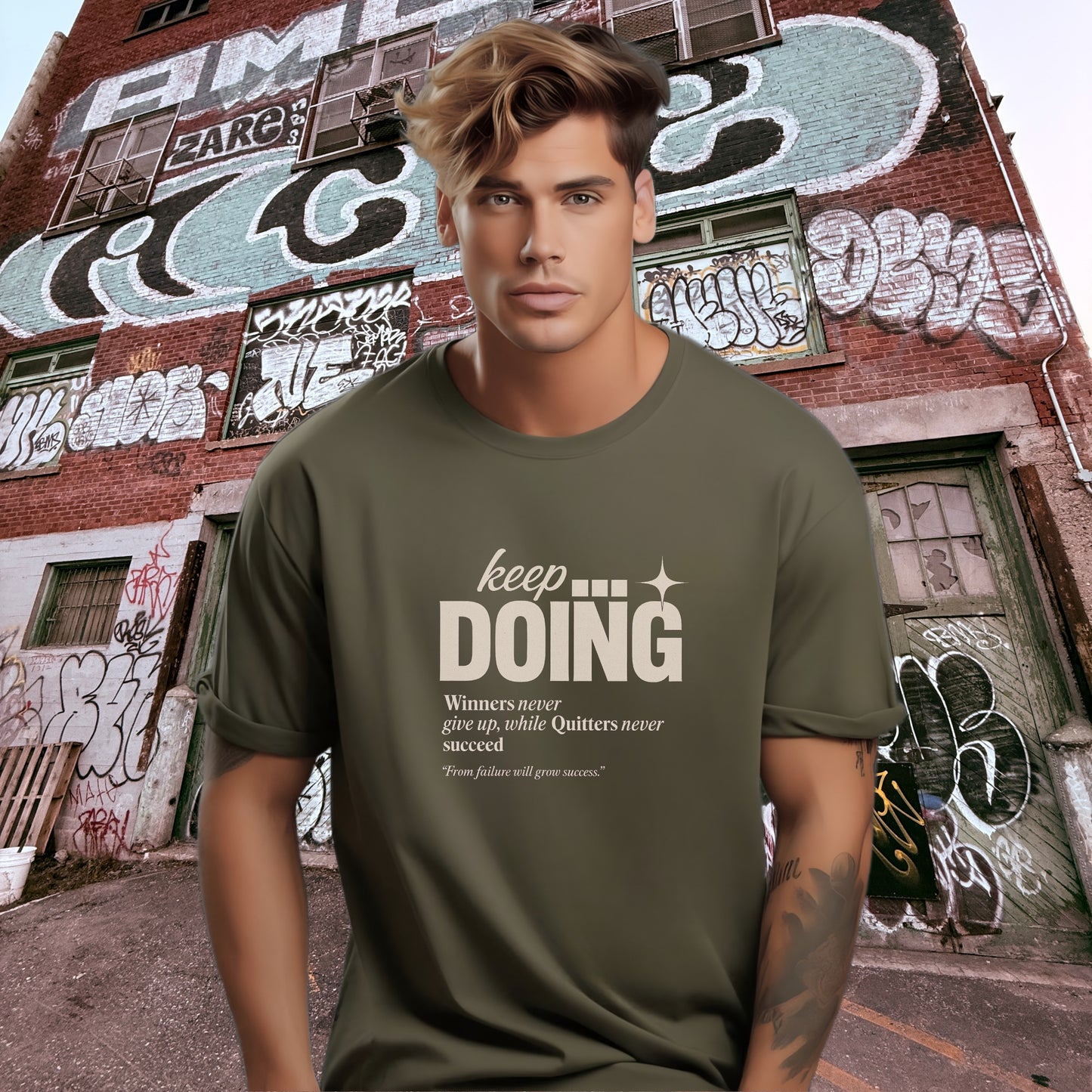 Keep Doing Motivational Quote Graphic T-shirt