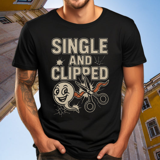 Single And Clipped Humorous Graphic T-Shirt product type