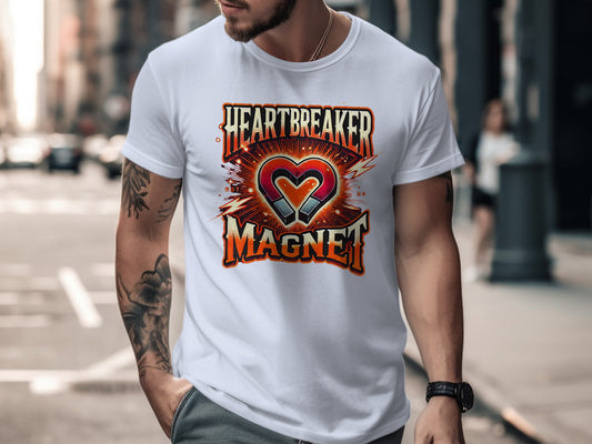 'Heartbreaker Magnet Graphic Printed T-Shirt product type'