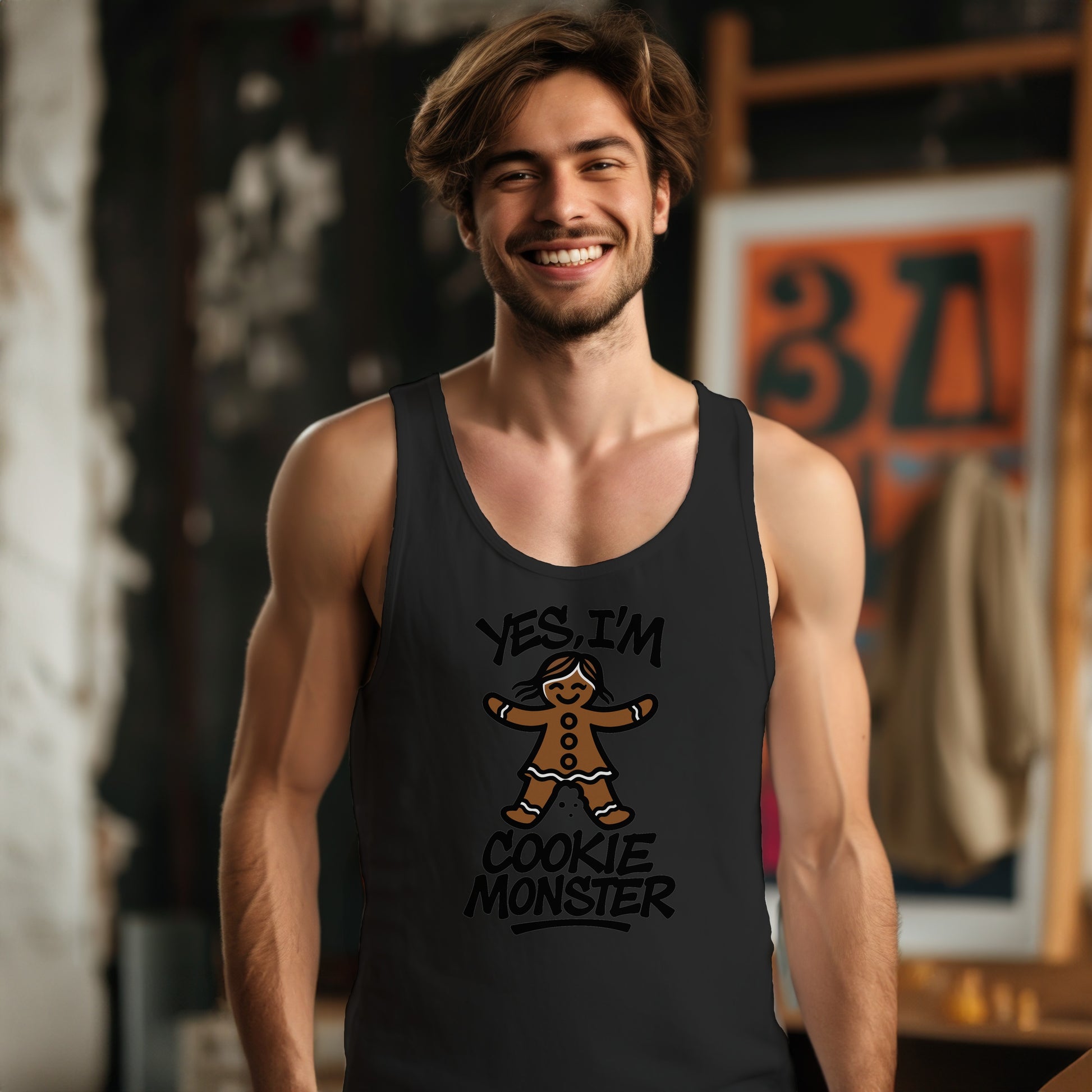 Yes I'm Cookie Monster Design Tank Top product type