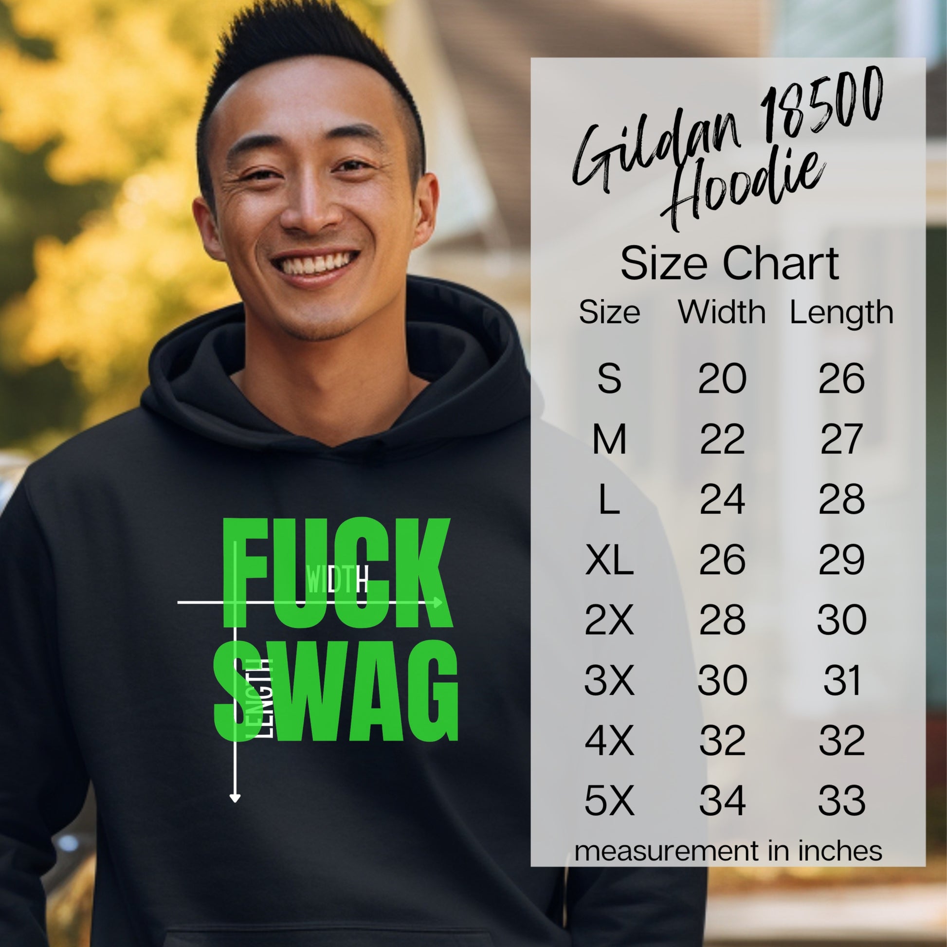 Fuck With Swag Gildan 18500 Hoodie