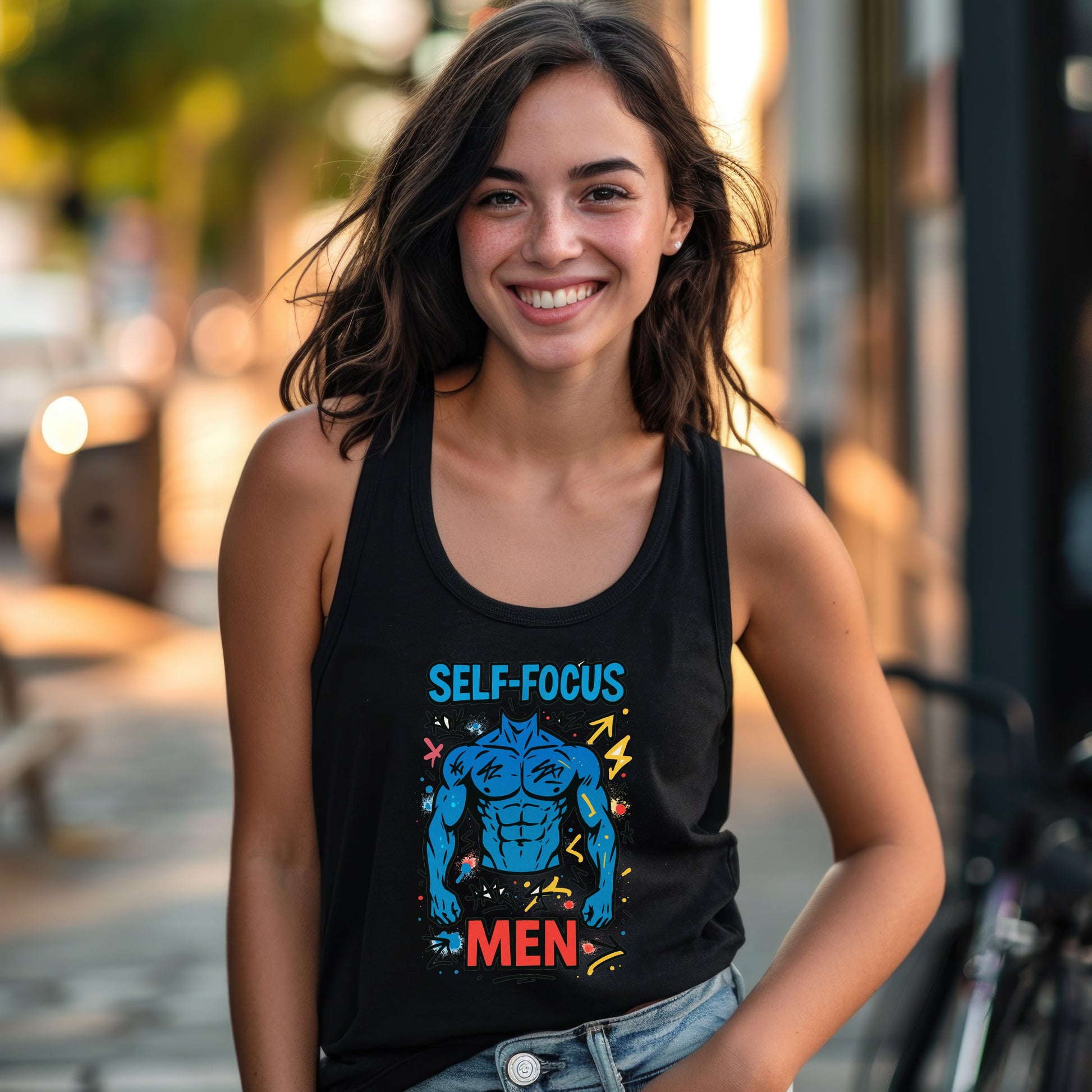 Self-Focus Men Graphic Design Tank Top product