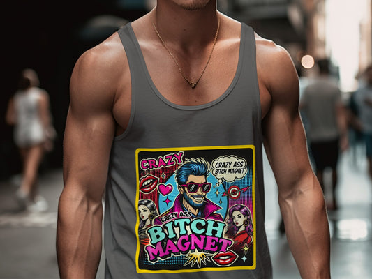Crazy Ass Bitch Magnet Graphic Tank Top product