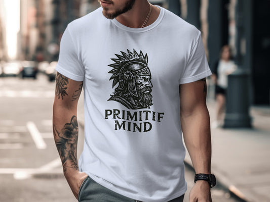 Primitif Mind Graphic White Streetwear T-shirt product type