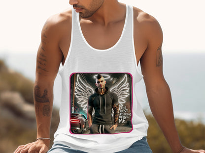 Angel Wings and Tattoo Art Graphic Tank Top product