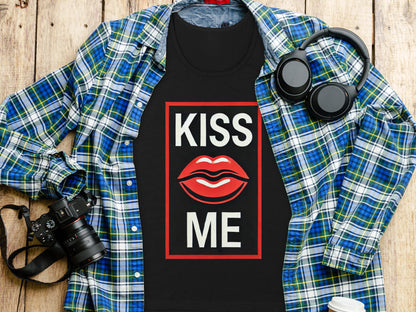 Kiss Me Graphic Design T-Shirt merchandise product type