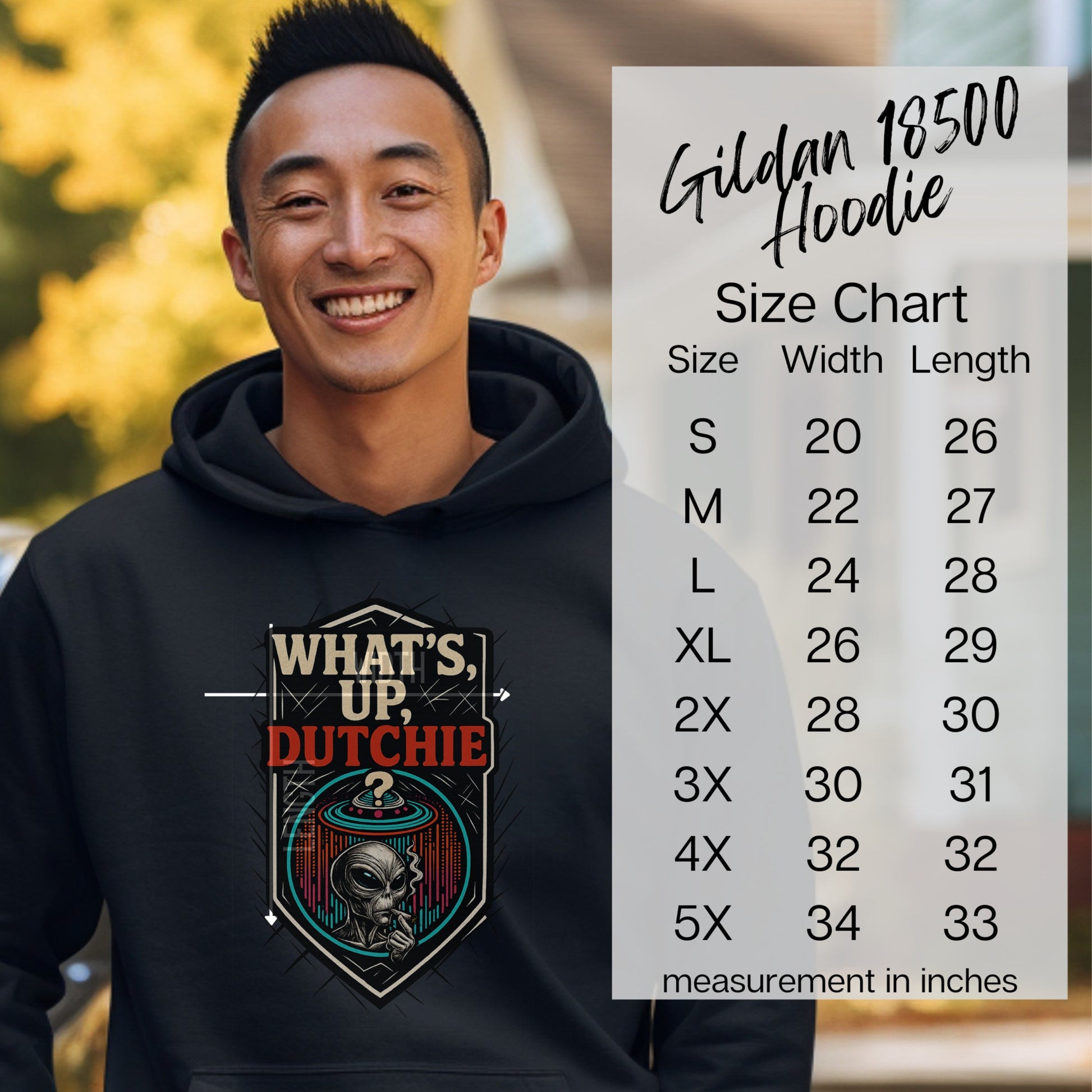 What's Up Dutchie Gildan 18500 Hoodie product
