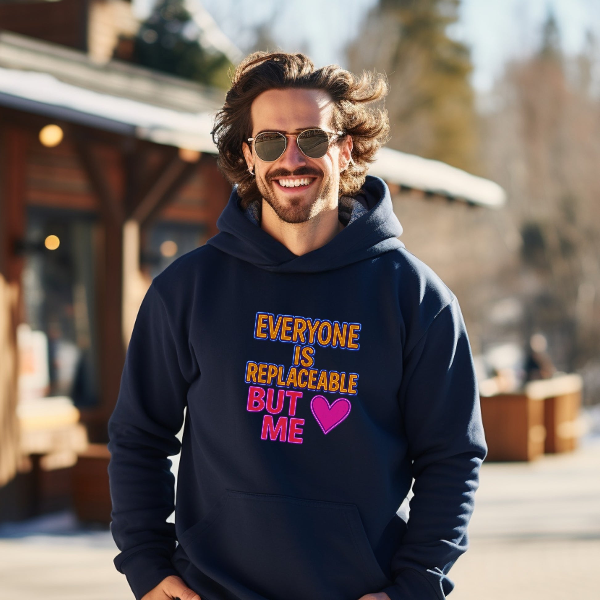 Everyone Is Replaceable But Me Love Heart Hoodie product