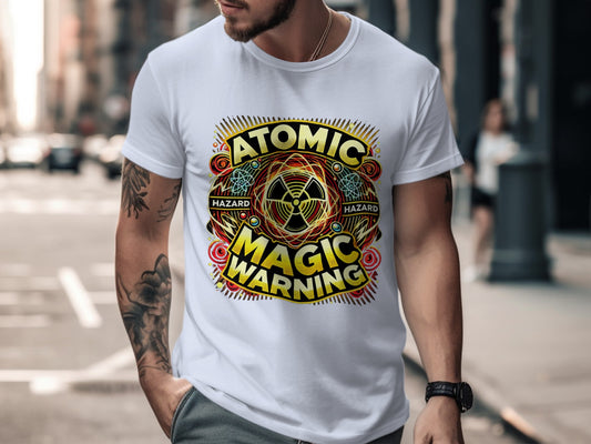 Atomic Magic Warning Pattern Unique T-shirt product