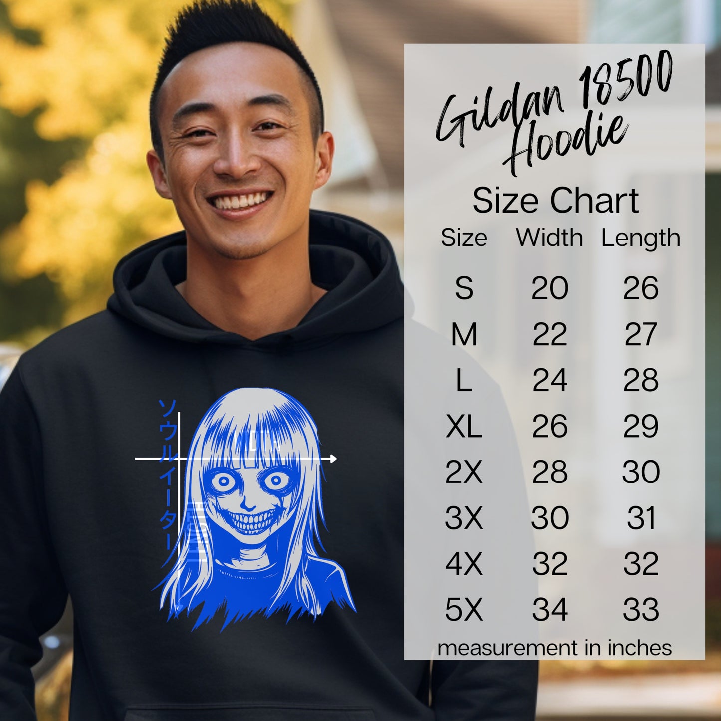 Gildan 18500 Hoodie with Unique Graphic Design