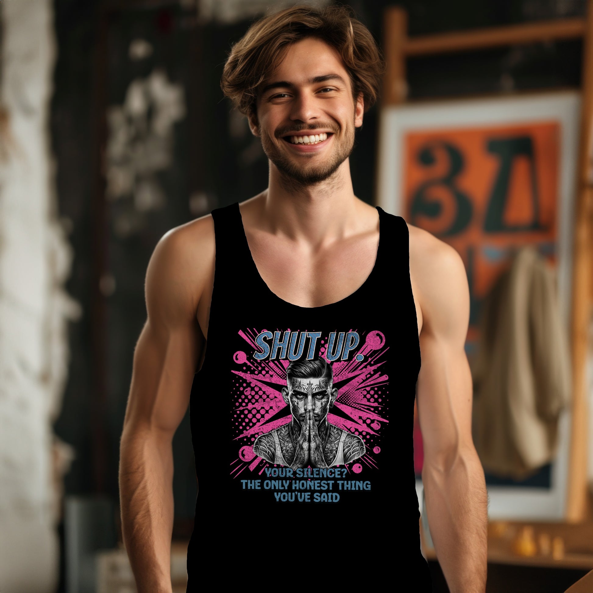 Shut Up Your Silence Honest Quote Tank Top product