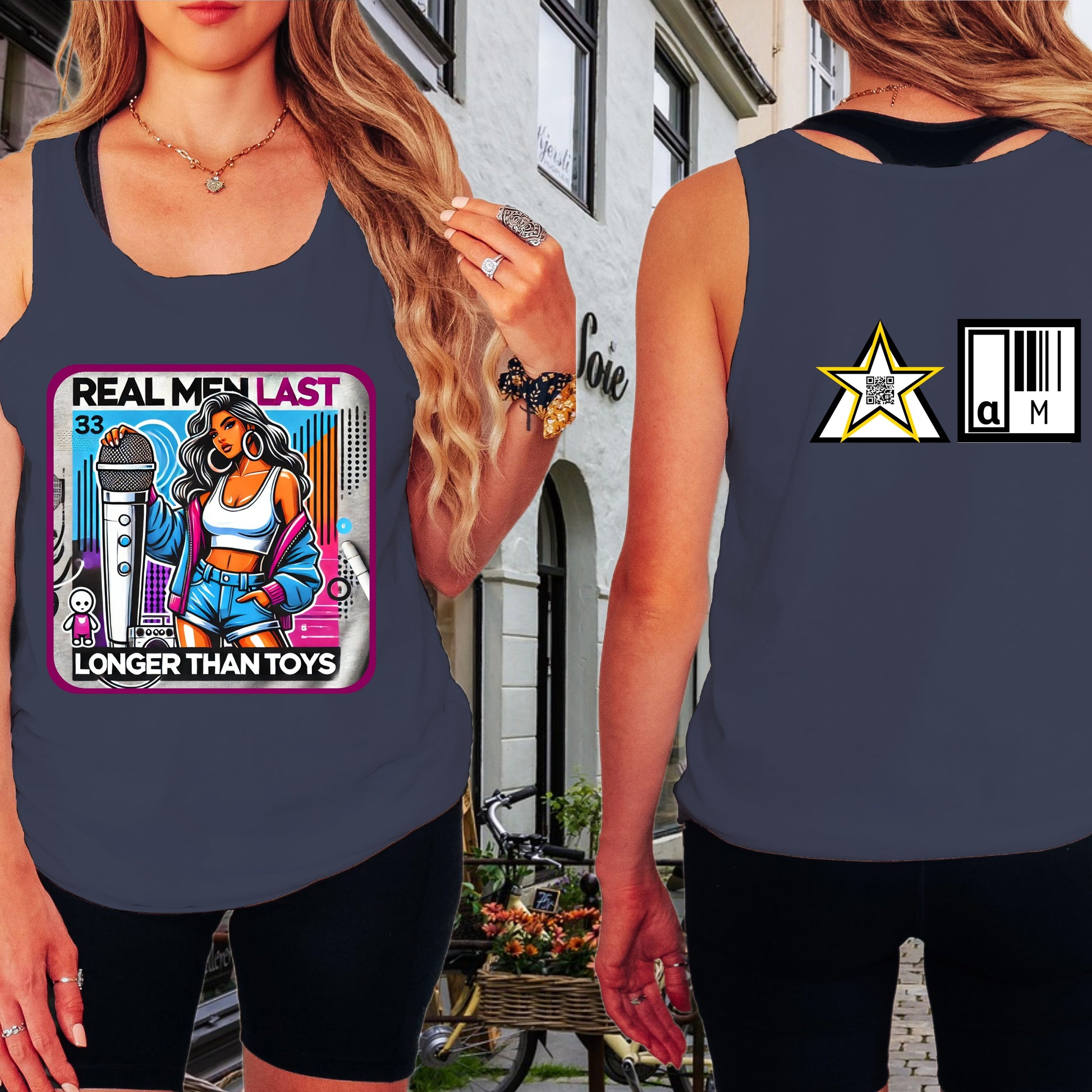 Real Men Last Longer Than Toys tank top product