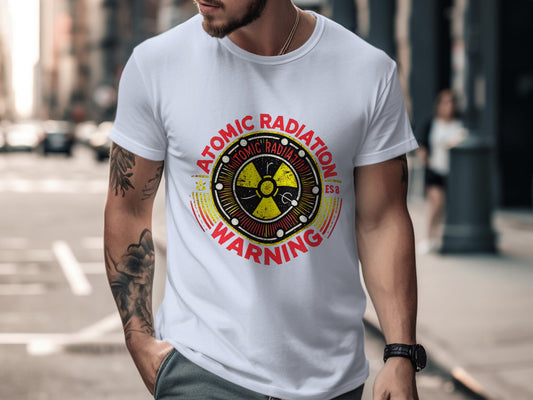 Atomic Radiation Warning Graphic T-shirt product