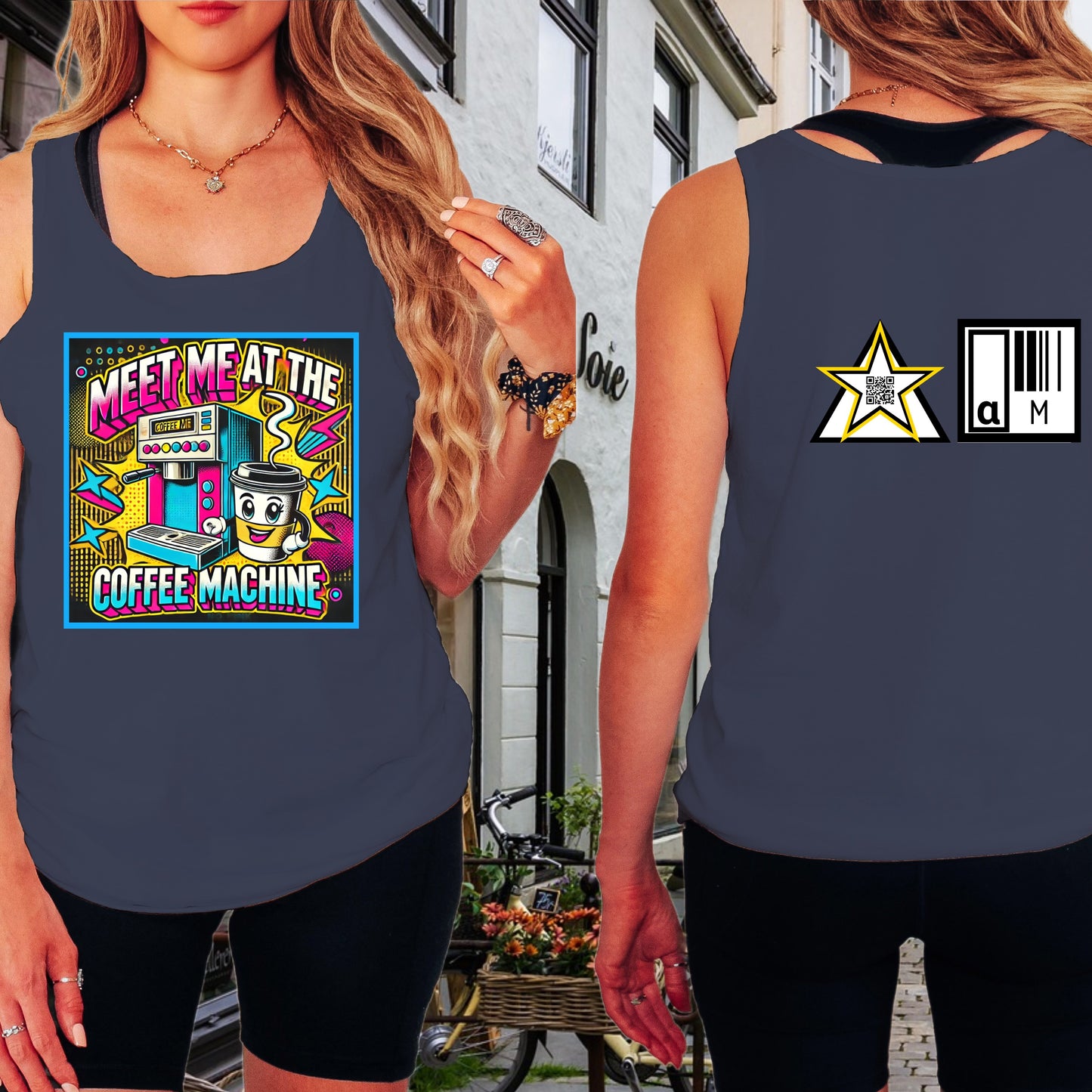 Vibrant Meet Me At The Coffee Machine Tank Top product type